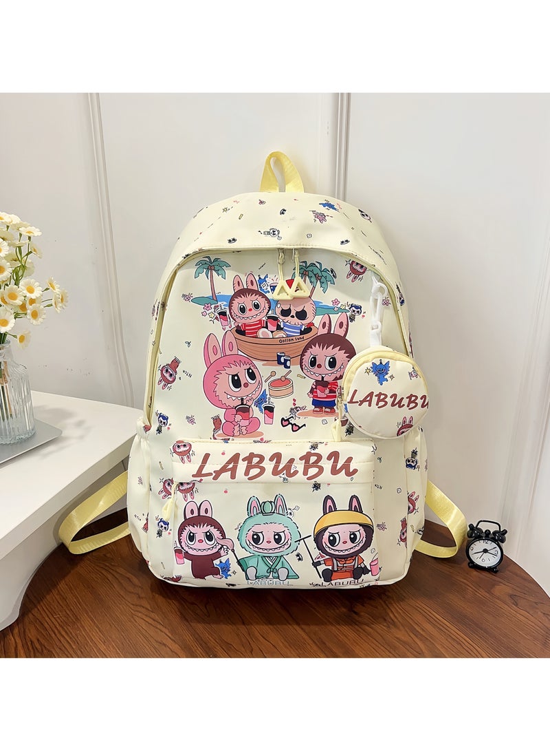 Labubu Children's Backpack Kindergarten Senior School Backpack Student Backpack Light And Cute Backpack Fashion Cartoon Backpack 45*32*14CM - Image 1