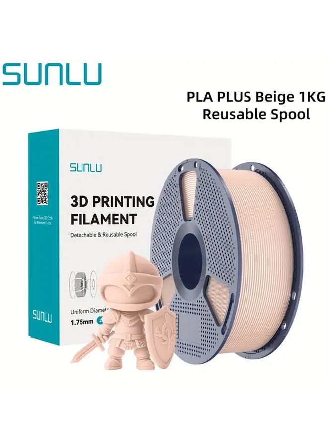 SUNLU PLA Plus Silver 3D Printer Filament 1.75mm 1KG Spool Dimensional Accuracy 0.02mm - Image 2