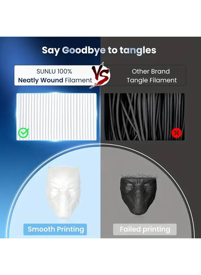 SUNLU PLA Plus Silver 3D Printer Filament 1.75mm 1KG Spool Dimensional Accuracy 0.02mm - Image 5