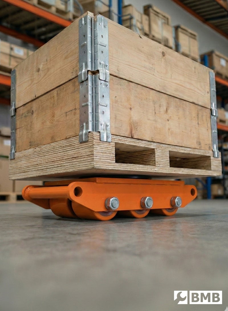 BMB tools 8Ton Machine Skate Dolly with 6 Wheels - Industrial Machinery Mover with 360° Rotation Cap Dolly Skate, 17600lbs Machine Equipment Cargo Trolley for Easy Handling for Warehouse and Logistics Use - Image 4