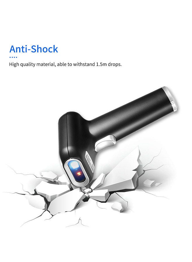 High Speed Barcode Scanner 1D/2D/QR Code Scanner 2.4G Wireless & USB Wired Bar Code Reader with Multi-Functional Base Compatible with Windows Android Linux Mac