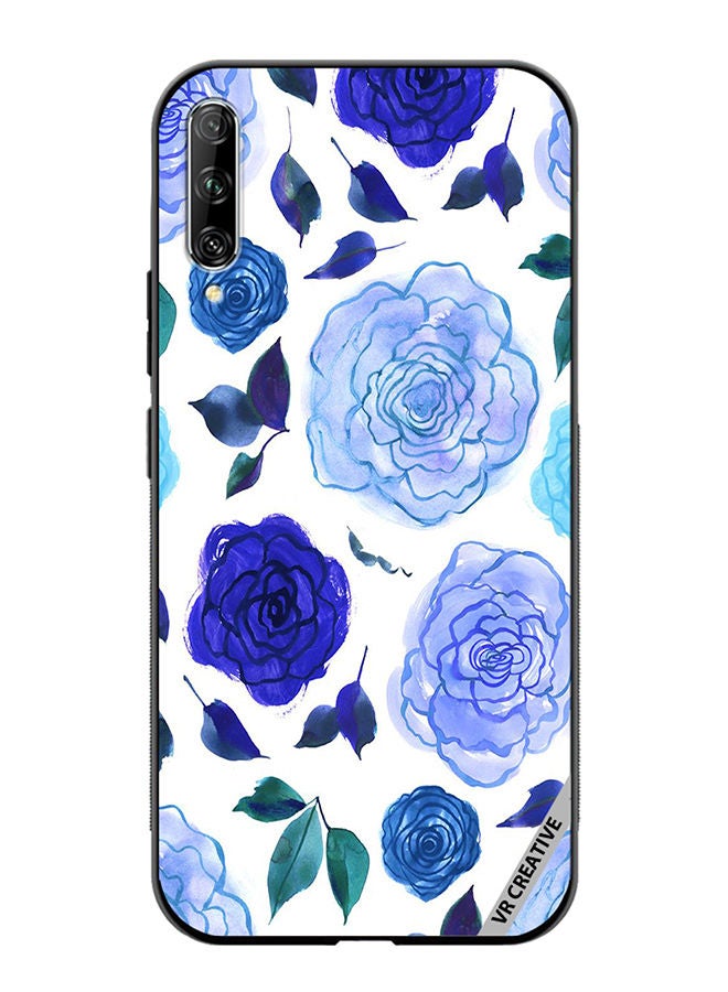 VR CREATIVE Protective Case Cover For Huawei Nova Y9S Blue Smot Flower Design Multicolour - Image 1