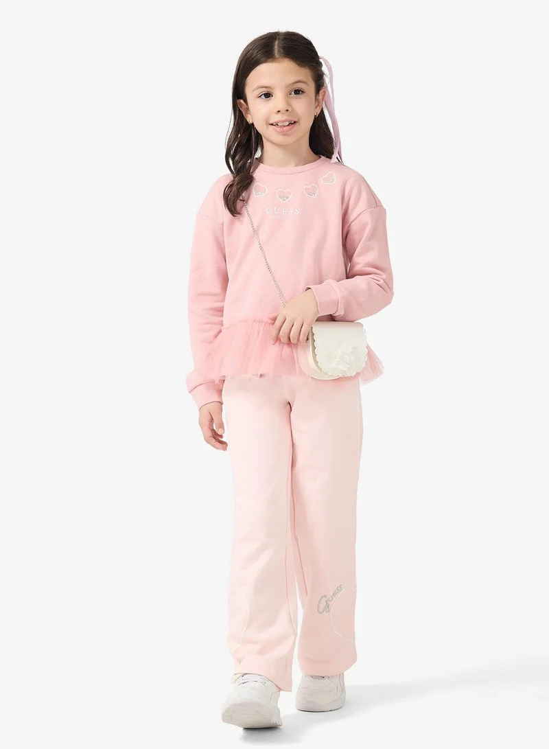 GUESS Pants Girl Pink Guess