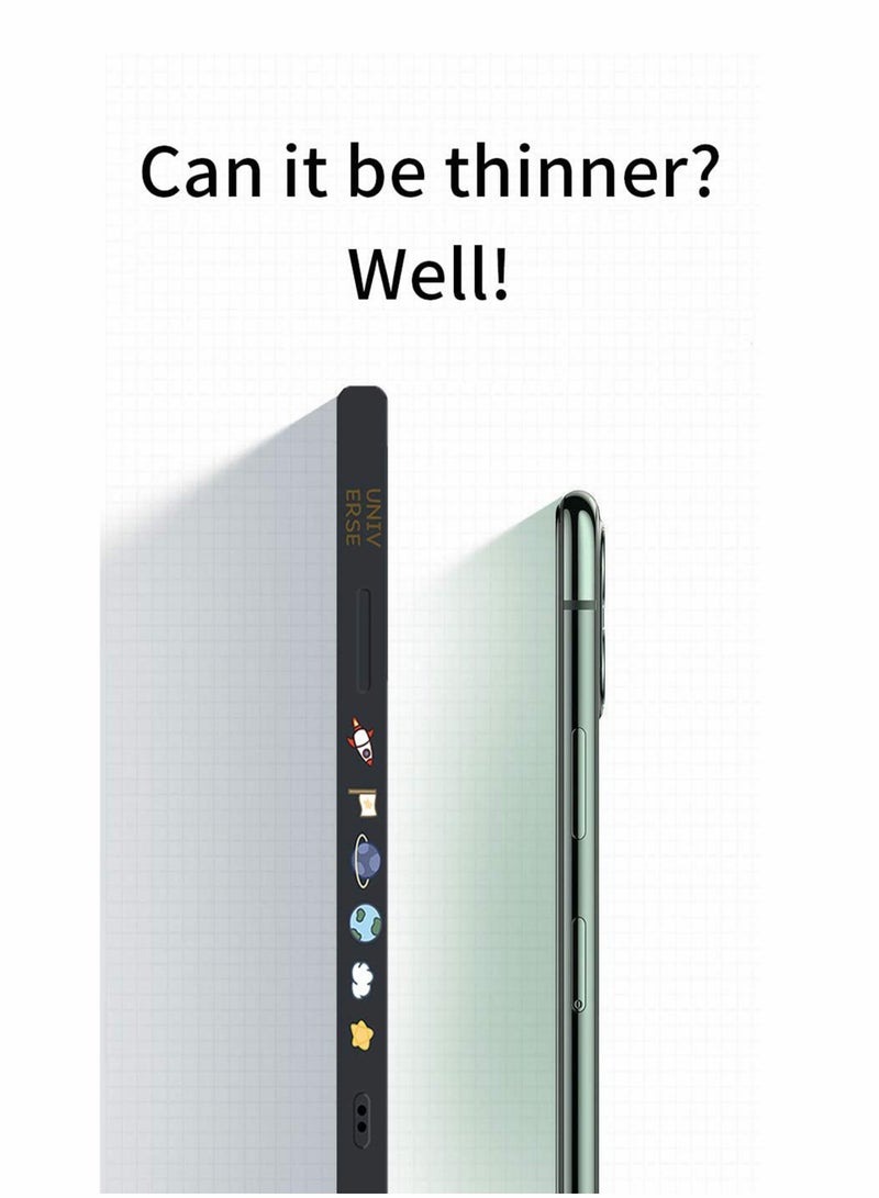 SOLARAE Silicone Case Iphone 12,  Cool Space Astronaut Planet,Side Cartoons Creative Pattern Designed, Soft TPU Bumper Shockproof Anti-Slip Protective Cover (6.1Inch) (Black) - Image 5