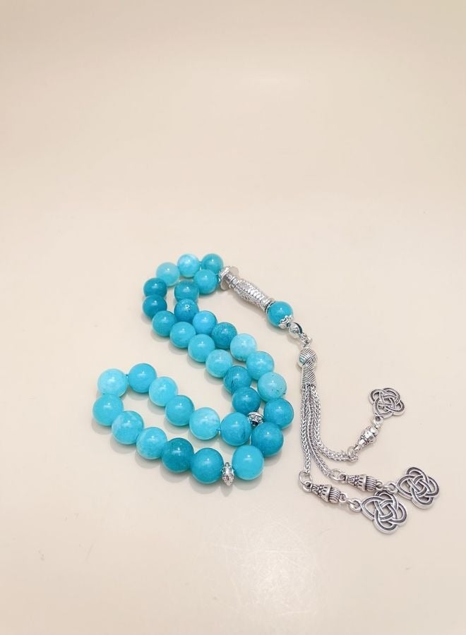 general 33 Natural Jade Prayer BeadsTasbih/10mm - Image 3