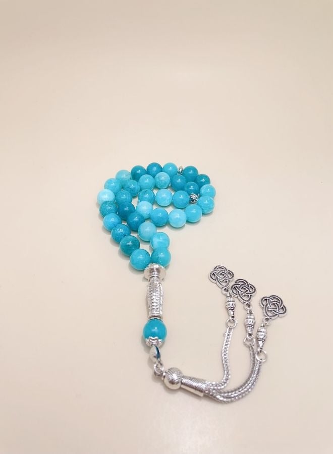 general 33 Natural Jade Prayer BeadsTasbih/10mm - Image 4