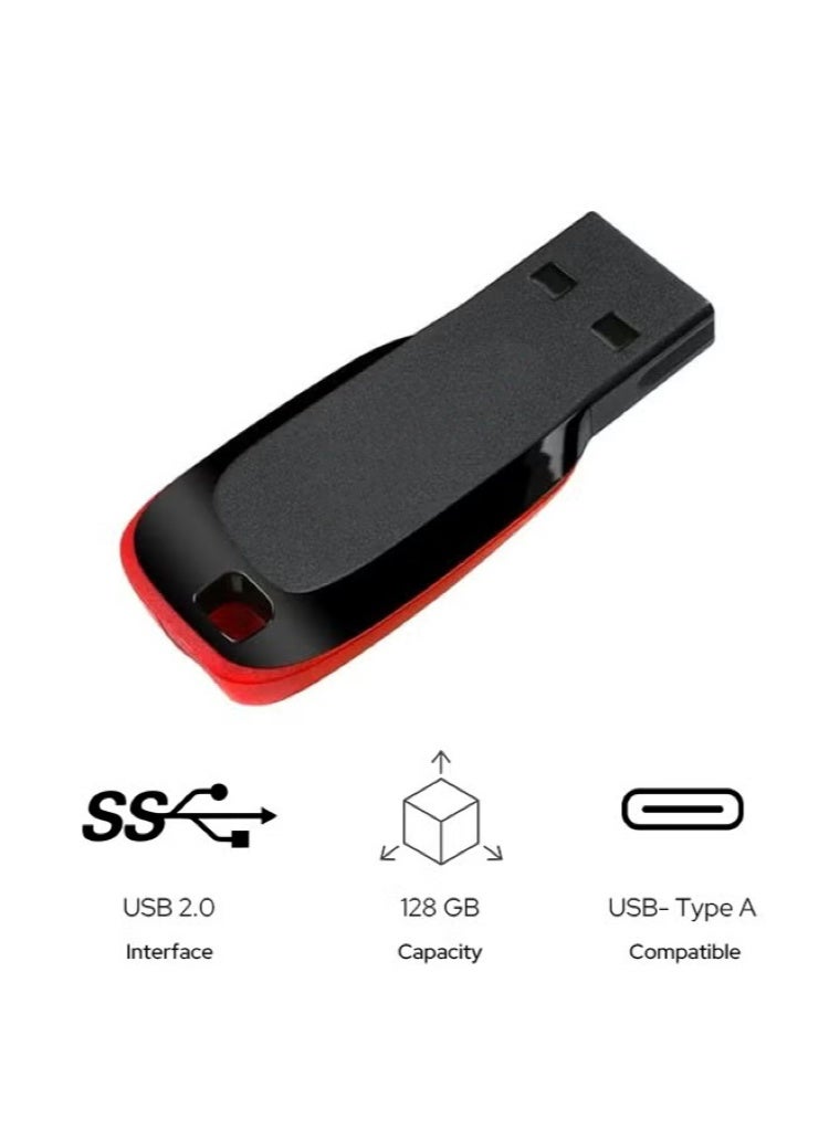 محرك أقراص فلاش كروزر بليد USB 2.0 سعة 128 جيجابايت - SDCZ50-128G-B35