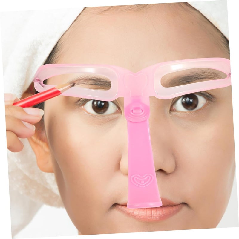 3 Pcs Portable Eyebrow Stencils Wear-Resistant Brow Templates for Travel Handheld Eyebrow Tool for Professional Use - Image 3
