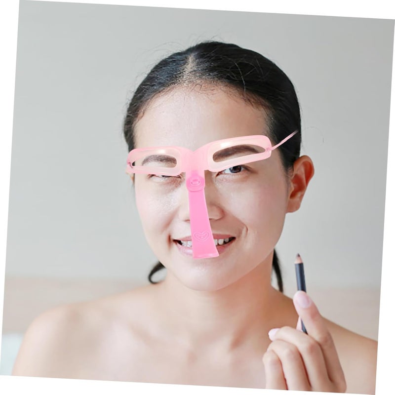 3 Pcs Portable Eyebrow Stencils Wear-Resistant Brow Templates for Travel Handheld Eyebrow Tool for Professional Use - Image 5