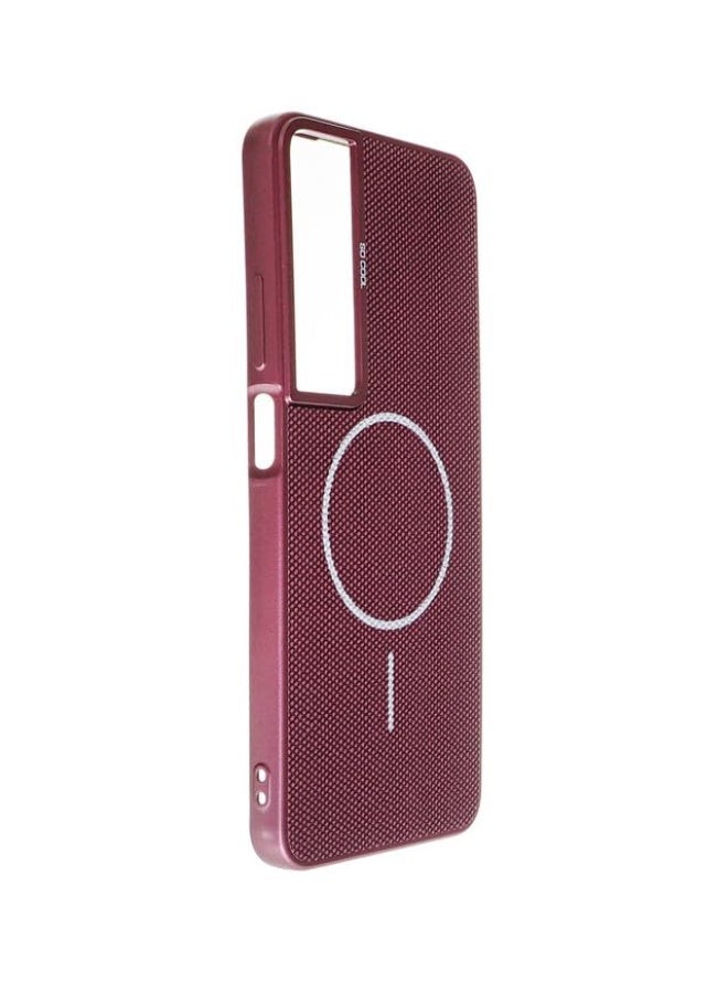 Plastic Back Cover For Realme C65, Burgundy - Image 3