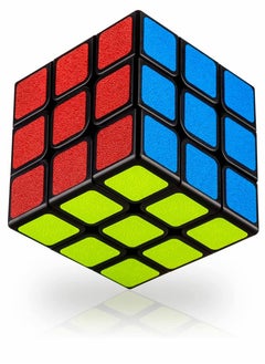 Rubix Cube Speed Cube Smooth Turning Magic Cube 3 3 3 Brain Teaser Puzzle Cube Sticker (2.2 inches)