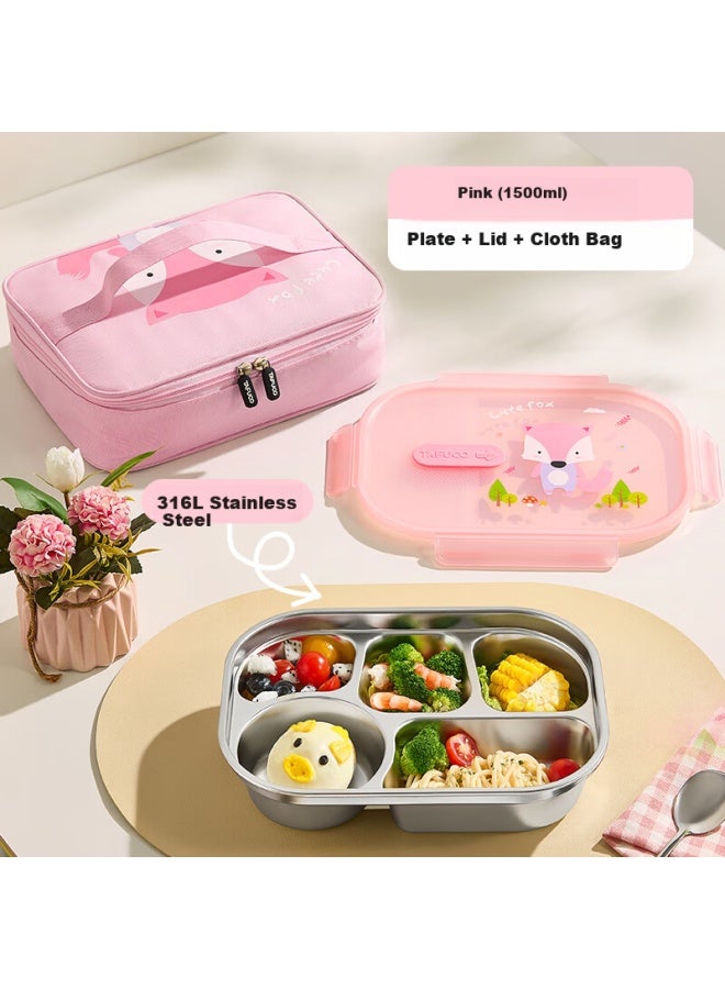 Tafuco Lunch Box For Elementary Students 316l Stainless Steel Food Grade Kindergarten Bento Box T5378 - Image 1