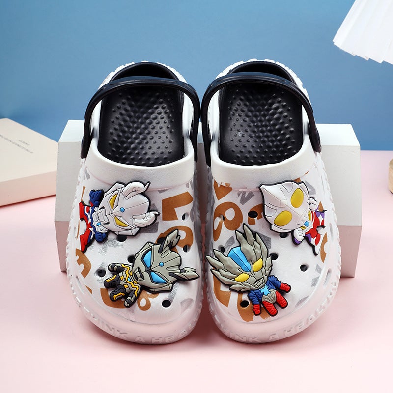 Children'S Clogs For Boys, Summer Indoor 2025 Soft Sole Non-Slip New Style Boys' Slippers Beach Shoes - Image 2