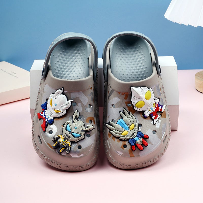 Children'S Clogs For Boys, Summer Indoor 2025 Soft Sole Non-Slip New Style Boys' Slippers Beach Shoes - Image 3