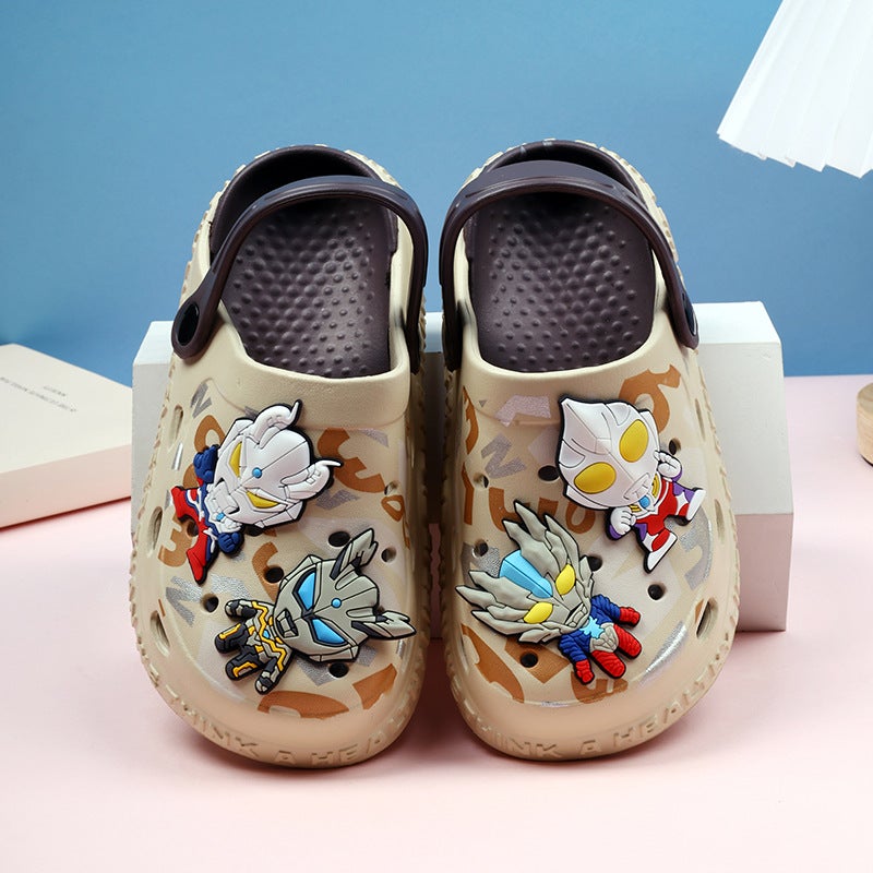 Children'S Clogs For Boys, Summer Indoor 2025 Soft Sole Non-Slip New Style Boys' Slippers Beach Shoes - Image 1