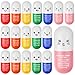 Arrowbash 18 Pcs Pill Stress Ball Pharmacy Technician Gift for Pharmacist Nurses Doctor Pill Shaped Foam Inspirational Coworker Employee Stress Ball with Cute Cartoon Emotion Face Emergency - Image 2