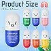 Arrowbash 18 Pcs Pill Stress Ball Pharmacy Technician Gift for Pharmacist Nurses Doctor Pill Shaped Foam Inspirational Coworker Employee Stress Ball with Cute Cartoon Emotion Face Emergency - Image 4