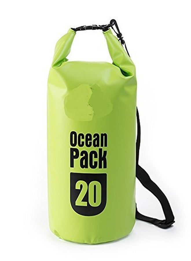 Mezon 20L Barrel-Shaped PVC Tarp River Trekking Drifting Seal Rafting Bag Ocean Pack Waterproof Bag Dry Bag for Outdoor - Image 5