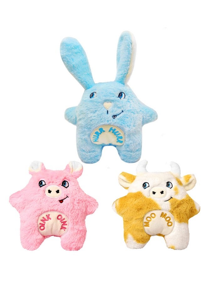 FunBlast Soft Rattles Toys - Soft Rattles Toys, Pack of 3 Pcs Cartoon Soft Animal Rattles Sound Toys for Babies, Soft Stuffed Rattles for 0+ Months Babies, Baby Toys for New Born - Multicolor - Image 1