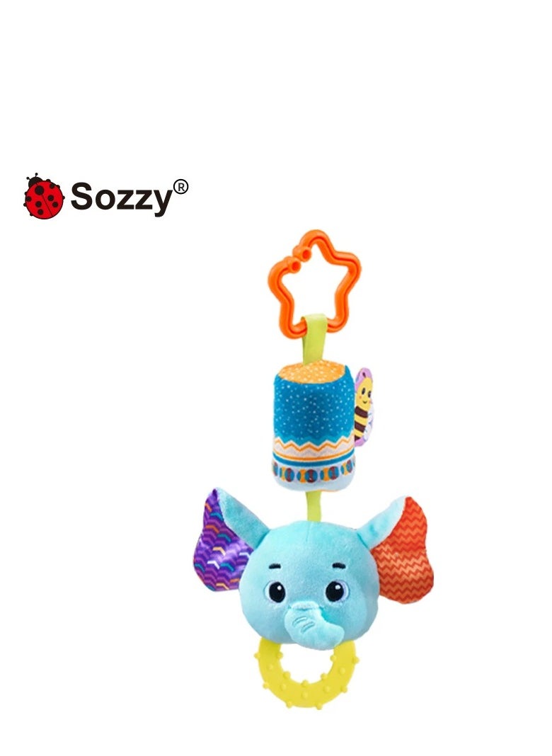 Sozzy - Baby 0-1 years old plush comfort car hanging bed hanging baby stroller pendant wind chimes toy - Image 1