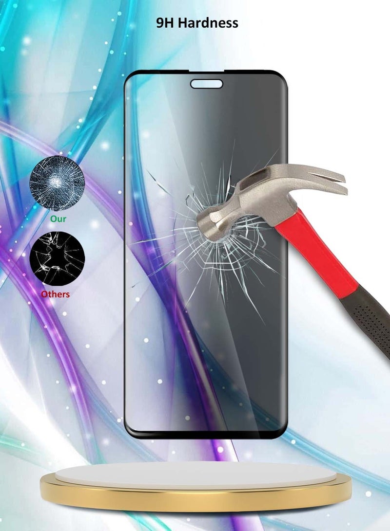 دبليو تيك هواوي ميت 70 برو 5G / 70 RS Ultimate 5G 2024 Premium Edge-Pro E2E Series Privacy Full Glue غطاء كامل واقي شاشة من الزجاج المقسى - شفاف / أسود - Image 3