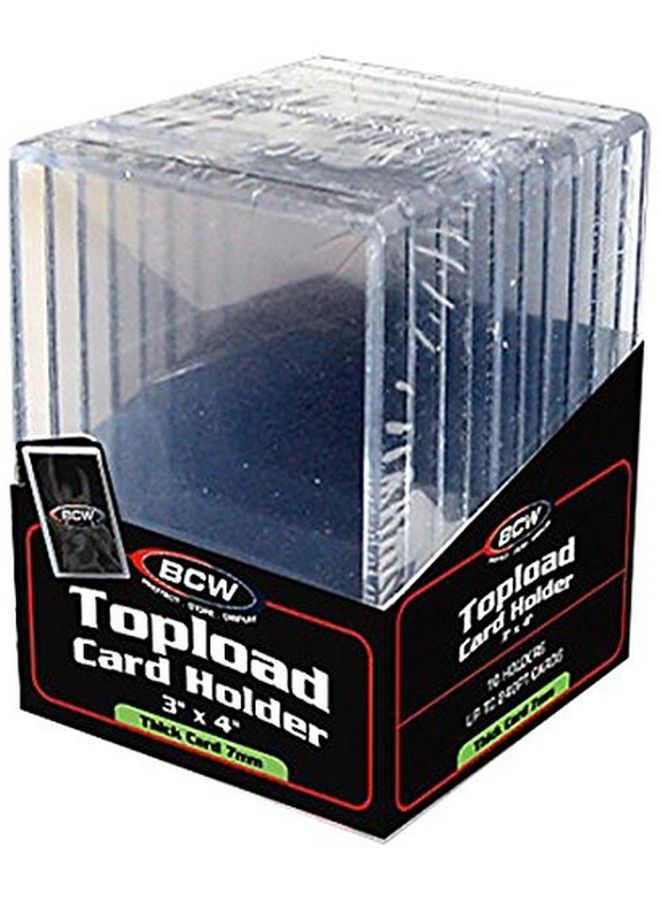 BCW Supplies 240 Pt. Thick Card Topload Holder (10 Count Pack)  - Image 1