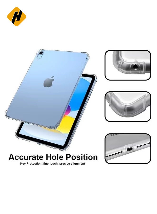 HuHa 2024 iPad Air 13 Inch Clear TPU Case – Ultra-Thin Shockproof Cover with Corner Protection  - Image 3
