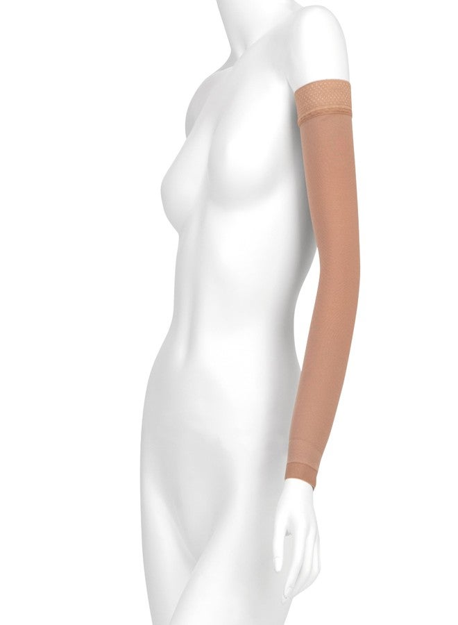 Juzo Dynamic Varin 3511, Compression Armsleeve with Silicone Top Band, 20-30 mmHg Regular, 5 (V), Beige - Image 1
