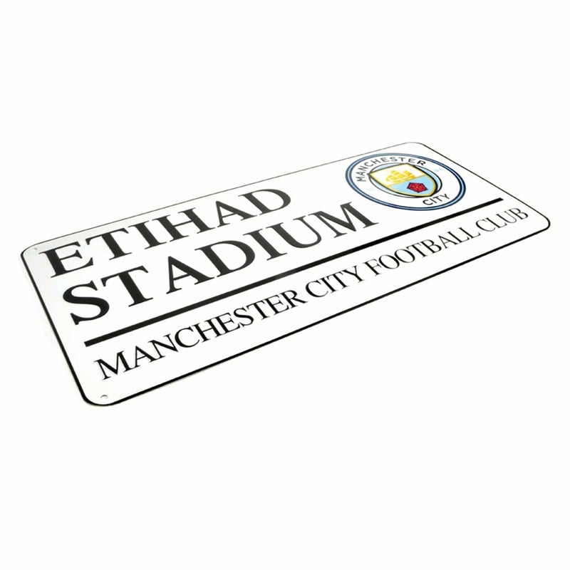 Manchester City FC Manchester City FC Street Sign Soccer Team Sign Metal 40 x 18 cm 