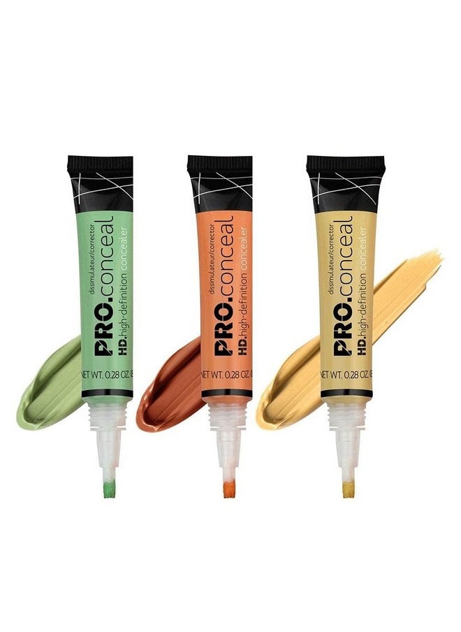 HUDACRUSH - Natural Beauty Orange Green Yellow Concealer For Face Makeup Fit Me Pro Hd La Waterproof Makeup Concealer Cream - Image 1