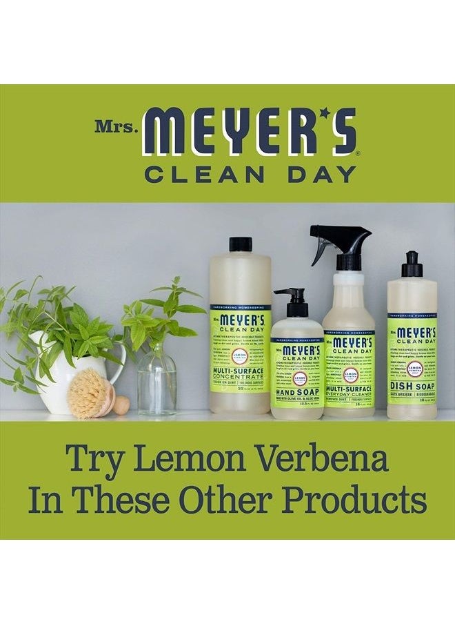 Mrs. Meyer's Clean Day - عبوة إعادة تعبئة صابون اليدين من السيدة مايرز، مصنوعة من الزيوت الأساسية، تركيبة قابلة للتحلل البيولوجي، عشبة اللويزة الليمونية، 33 أونصة سائلة - Image 1