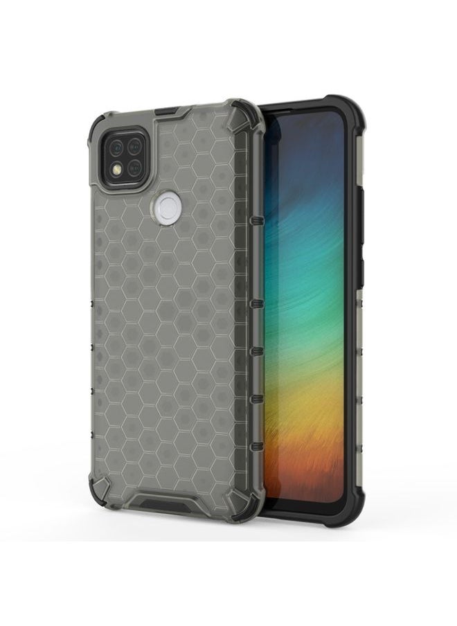 HuHa Case Cover For Xiaomi Redmi 9C Shockproof Honeycomb PC + TPU Case Grey 
