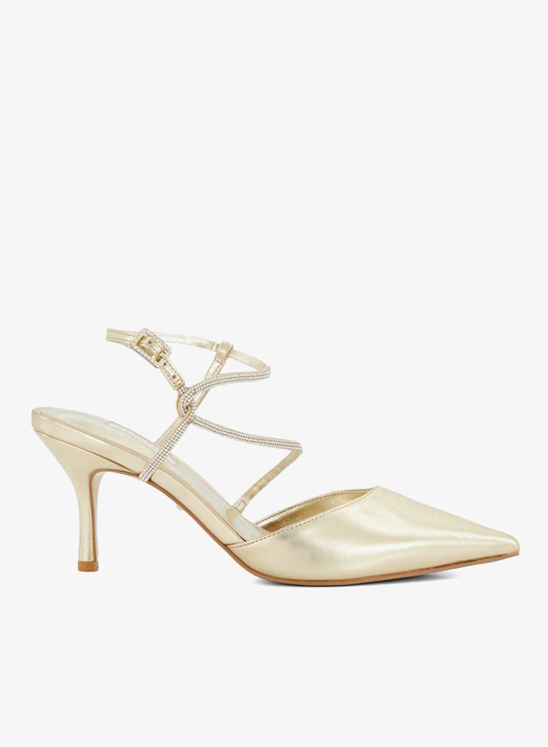 ديون لندن كلاريس مضخات كاحل متعددة بحزام مطبوع - Image 1