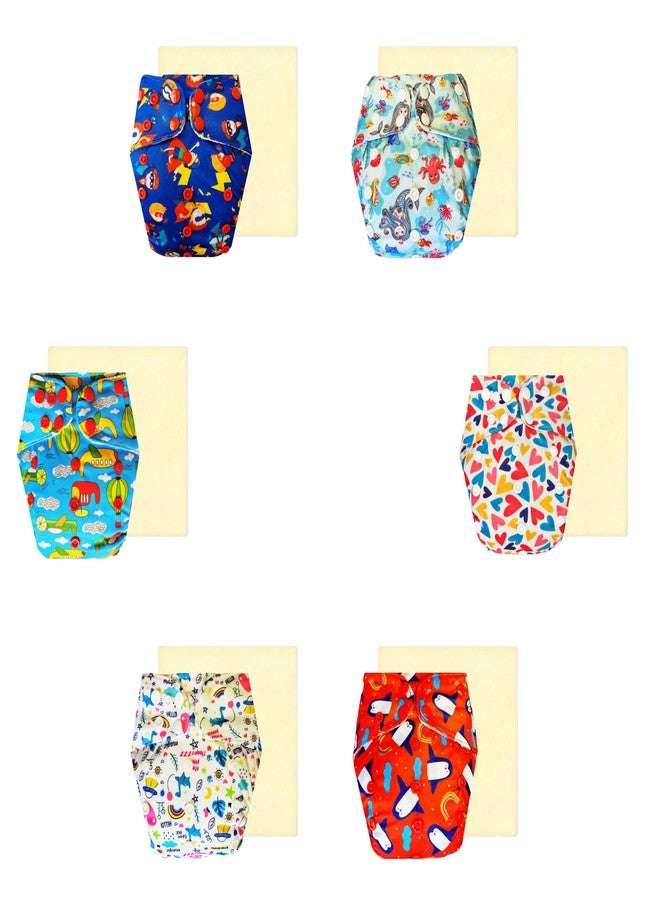 حفاضات قماشية دمبلدو إيليت مع ماصة سحرية (عبوة من 6) | شعور بالجفاف والراحة | قابلة للتهوية | أزرار كبس قابلة للتعديل | ضرورية للاستخدام اليومي | من 3 أشهر إلى 3 سنوات | للجنسين - Image 1