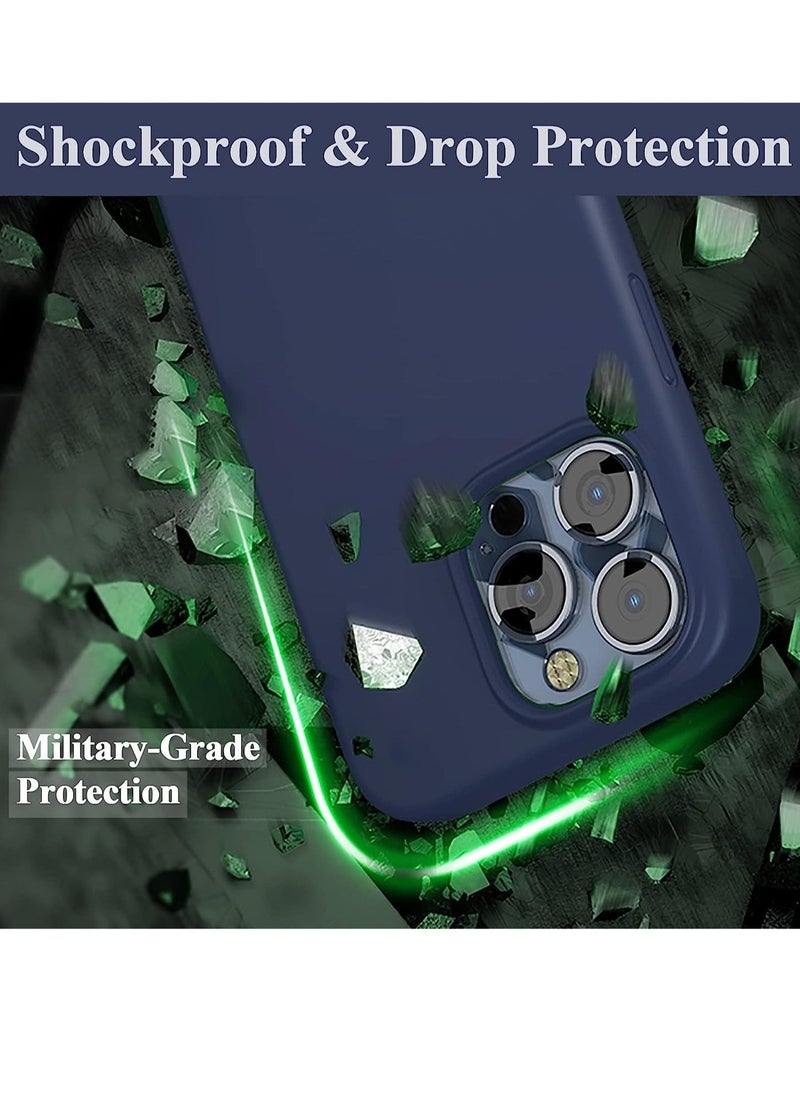 Raxoom Silicone Case for iPhone 14 Pro, Compatible with iPhone 14 Pro Liquid Silicone Gel Rubber Slim Shockproof Protective Phone Case with Soft Anti-Scratch Microfiber Lining - Image 4