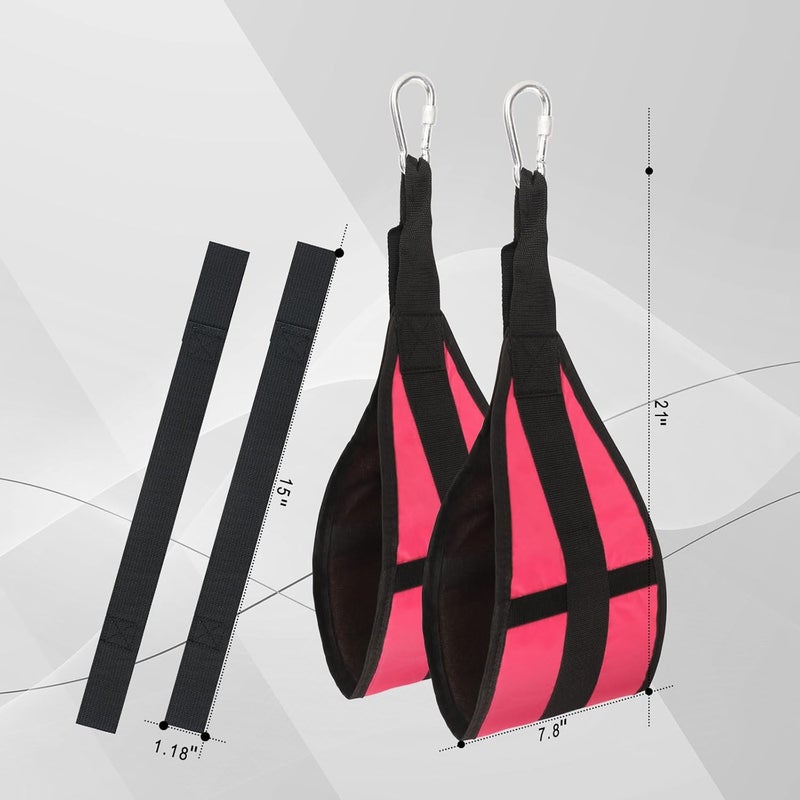 plzzree Hanging Ab Straps for Pull Up Bar: Gym Ab Sling Straps for Arm Pull up Workout Support for Training Knee and Leg Raises - Image 3