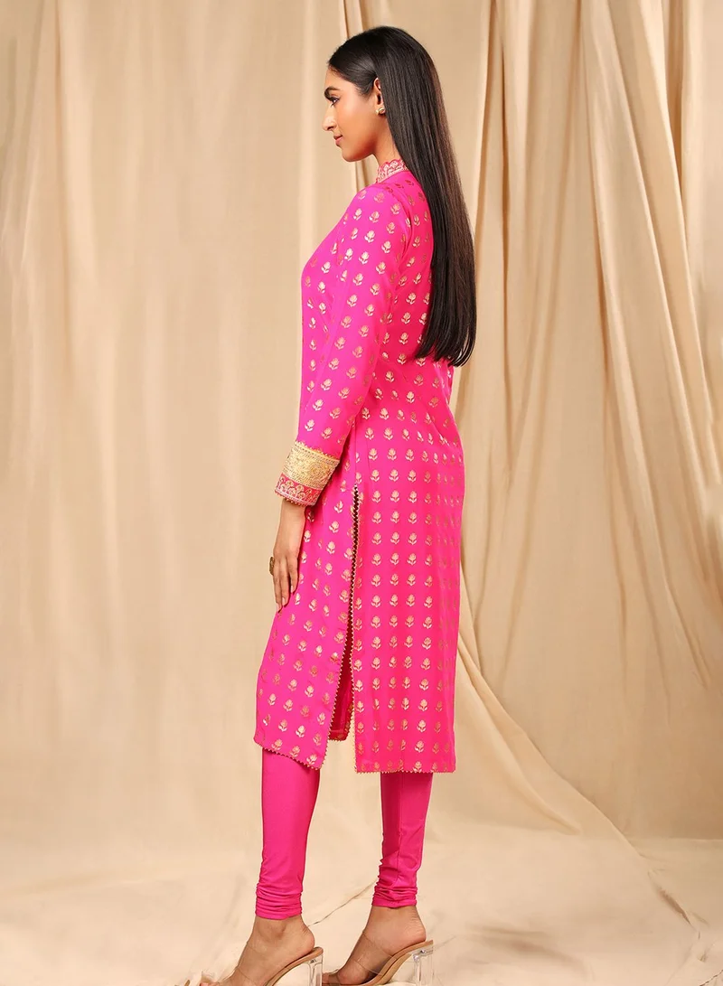 masaba Embroidered Side Slit Kurti