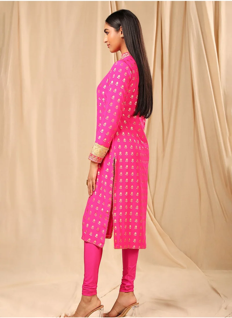 masaba Embroidered Side Slit Kurti