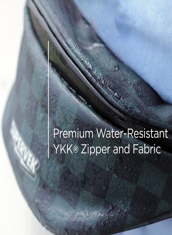SUPERVEK Waist Bag for Men Women - Cross Body Shoulder Bags for Man Woman - Small Side Bag with Waterproof Zipper - Travel Hiking Hip Fanny Pack - Stylish Mini Chest Belt Bag Pouch - Pastel Blue - Image 4