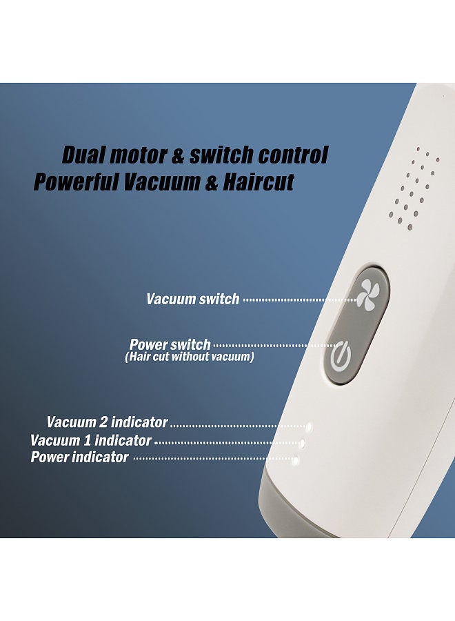 Bimirth Cordless Vacuum Haircut Kit Hair Clipper Waterproof Built-in Rechargeable Battery with Storage Bag Cleaning Brush Sponge Haircut Cape 3 Guide Combs for Boys Men Kids