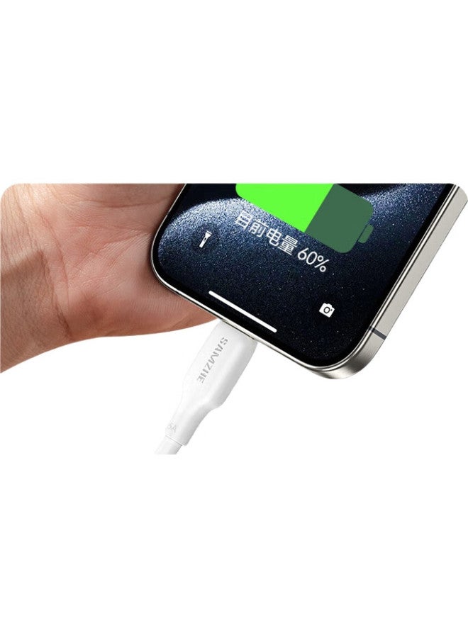 SAMZHE Shanze Dual-Head Type-C Data Cable, 100W Super Fast Charging, 5A, For Apple 15/16, Huawei Pura70/Mate60, Honor, Android Phones, Laptops, Tablets, Charging Cable, 1 Meter - Image 3