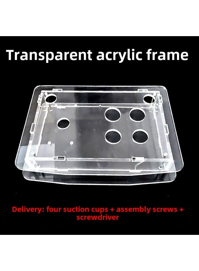 Transparent Rocker Shell Rocker Outer Frame Rocker Shell Arcade Frame Rocker DIY Accessories King Of Fighters Arcade-Product Color:Transparent Acrylic Frame With Field Keys  - Image 1