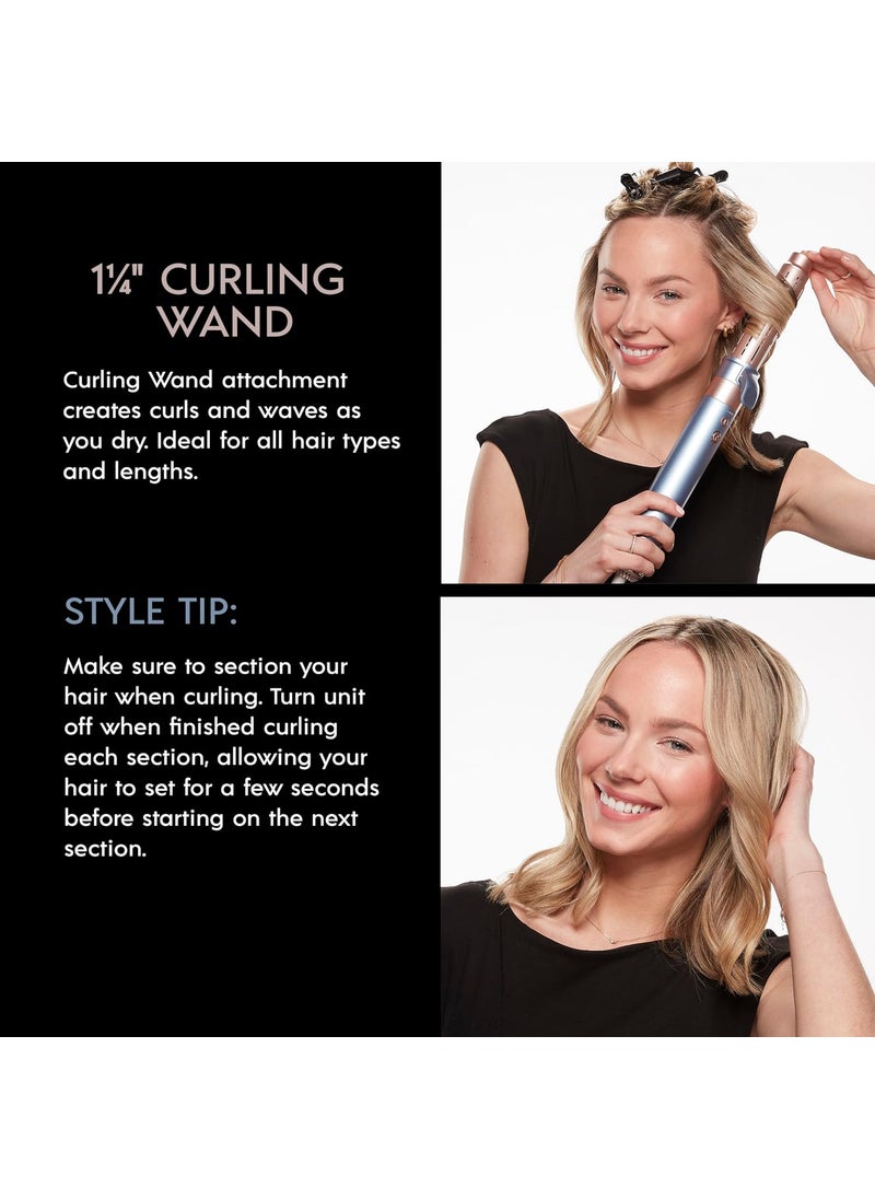 CONAIR INFINITIPRO by CONAIR DigitalAIRE Multi Hair Styler Air Styling System for Curls Waves Blowouts  Volume 4 Attachments to Personalize Your Look Plus Storage Bag Light Blue  - Image 4