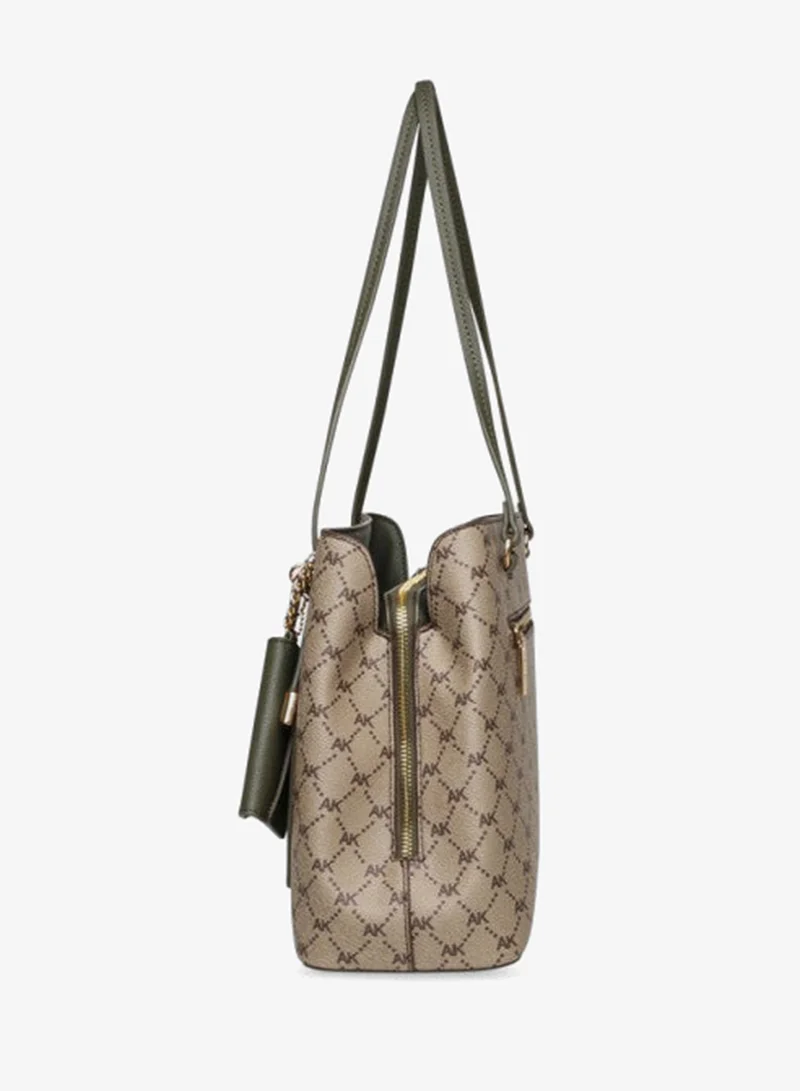 ان كلاين Anne Klein Monogram Patterned Shoulder Bag