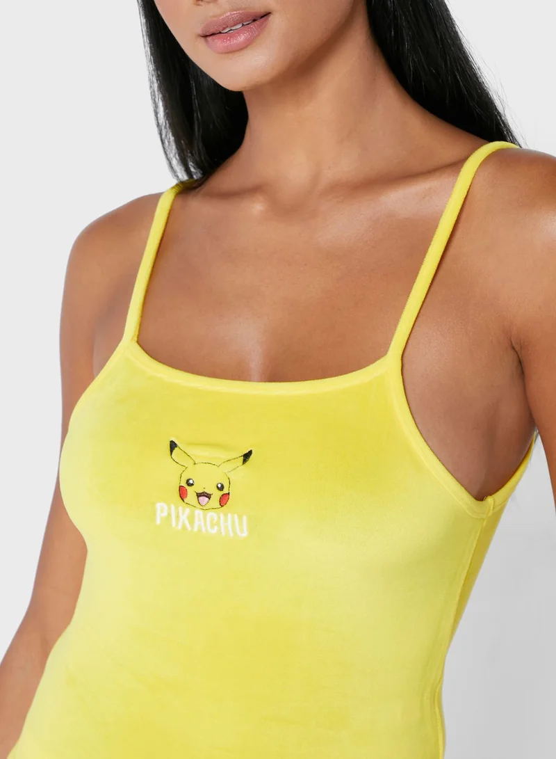 UNDIZ Pikachu Printed Crop Top