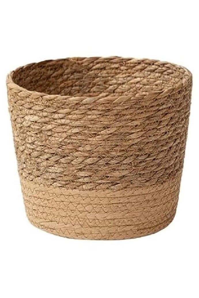 XiuWoo 3 sizes to choose from Grass Flower Basket Indoor Woven Flower Pot Flower Pot Flower Pot Decoration Laundry Basket Household Flower Pot Leak Proof Plastic Liner Indoor and Outdoor Garden Decoration - Image 1