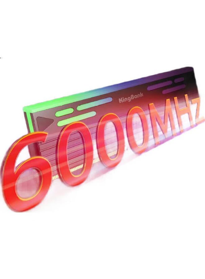 KINGBANK Kingbank 32Gb (16Gbx2) Kit Ddr5 6000 Desktop Memory Module Hynix A-Die Chips Starblade Black Rgb Light Bar C26 Deepseek Hardware - Image 1