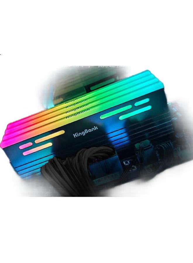 KINGBANK Kingbank 32Gb (16Gbx2) Kit Ddr5 6000 Desktop Memory Module Hynix A-Die Chips Starblade Black Rgb Light Bar C26 Deepseek Hardware - Image 3