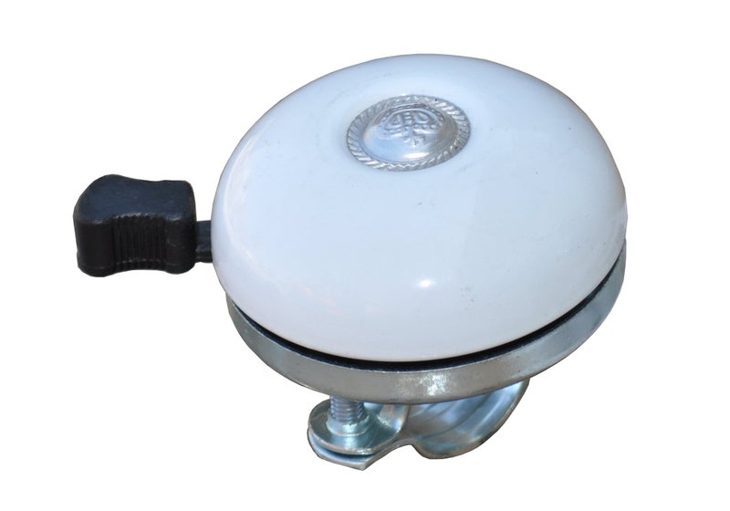 Firmstrong Bike Bell  Classic Beach Cruiser Bicycle Handlebar Accessories For Adult Men And Women  White - Image 1