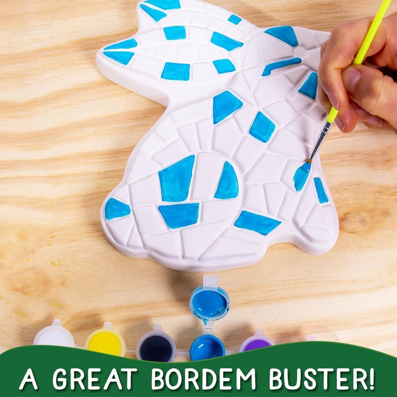 Creative Roots Paint Your Own Bunny Garden Stone, Craft Kits, Stepping Stones Kit for Kids, Ceramics to Paint, Ages 6+ - Image 5